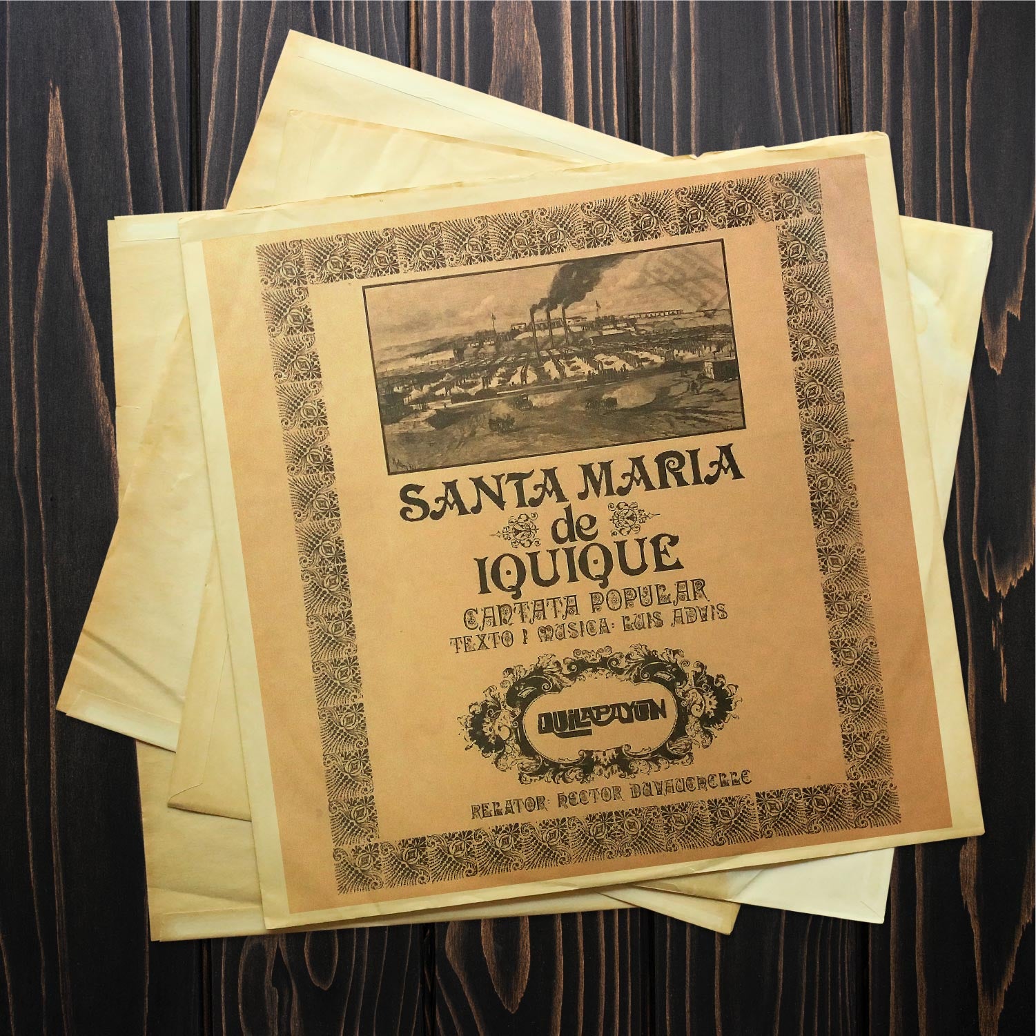 Carátula Enmarcada "Cantata Popular de Santa María de Iquique"