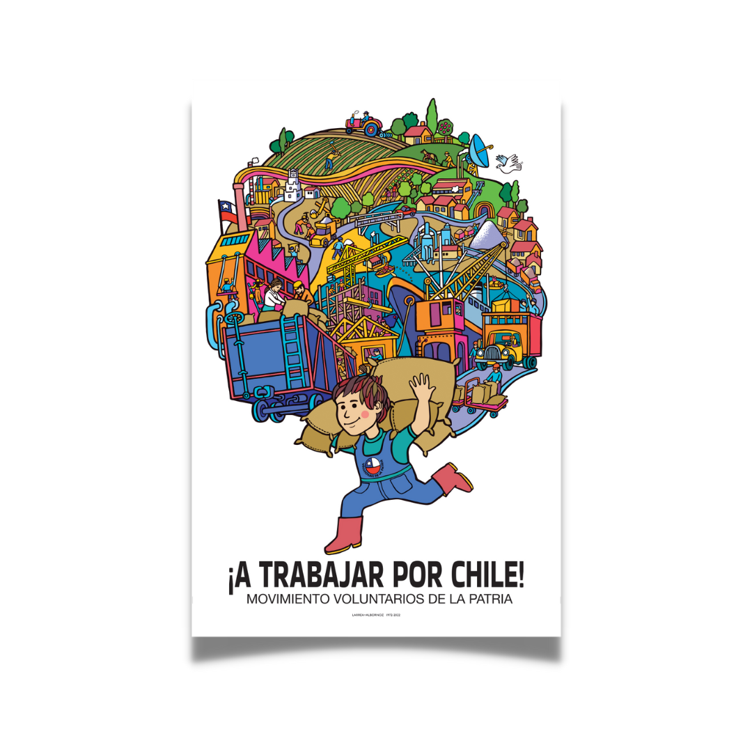 Afiche "¡A trabajar por Chile!"