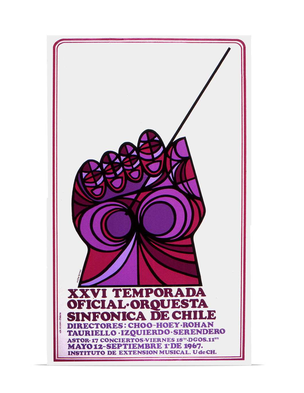 Afiche Enmarcado "Orquesta Sinfónica de Chile"