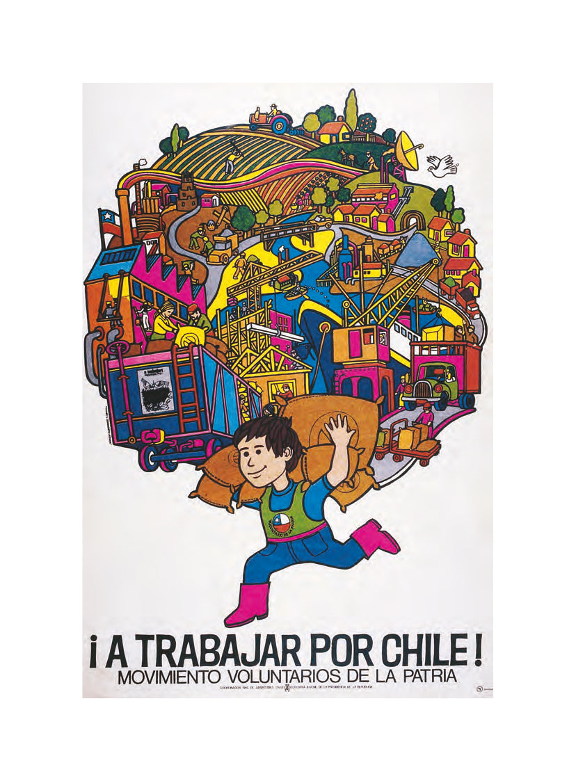 Postal "A trabajar por Chile"